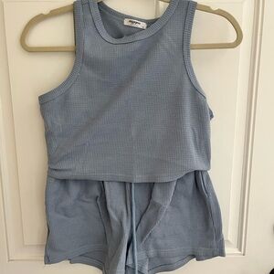 Zeagoo Light Blue Textured Top